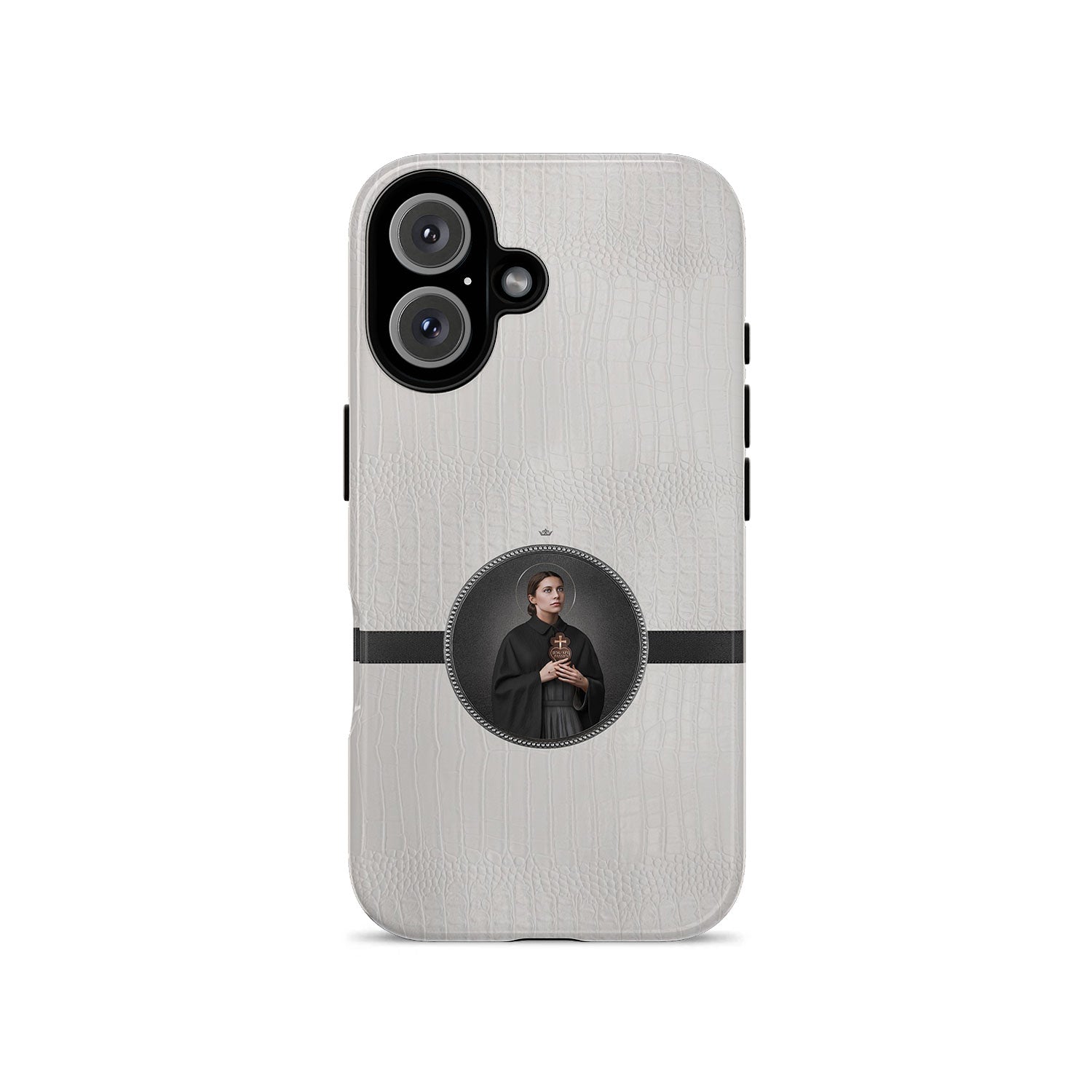 St. Gemma Galgani Hard Phone Case (Blanc Croc) - VENXARA®