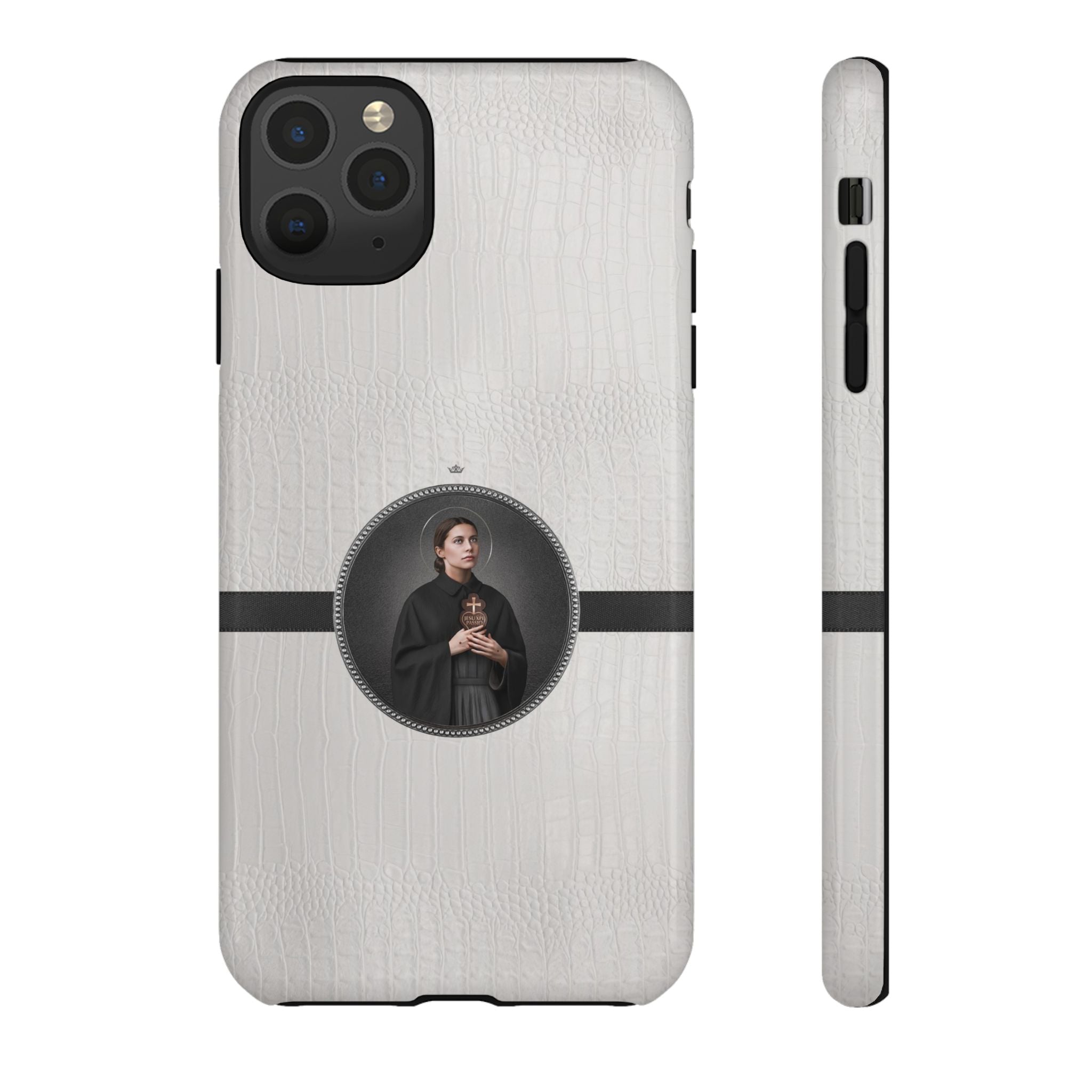 St. Gemma Galgani Hard Phone Case (Blanc Croc) - VENXARA®
