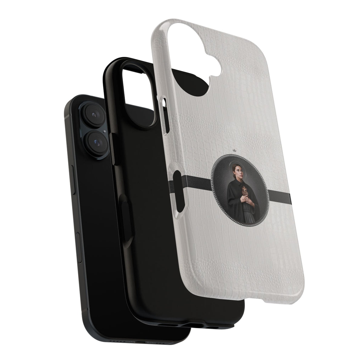 St. Gemma Galgani Hard Phone Case (Blanc Croc) Copyright VENXARA