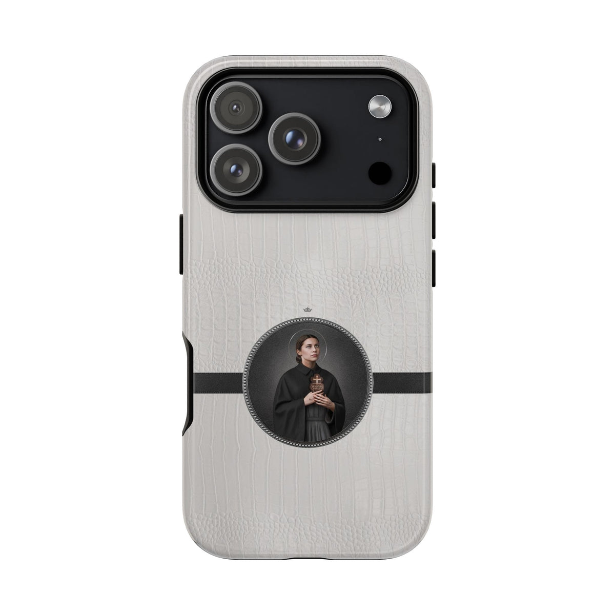 St. Gemma Galgani Hard Phone Case (Blanc Croc) Copyright VENXARA