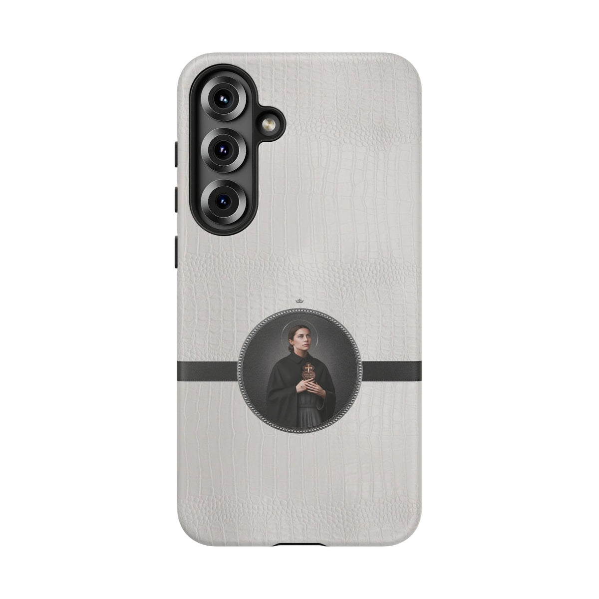St. Gemma Galgani Hard Phone Case (Blanc Croc) Copyright VENXARA