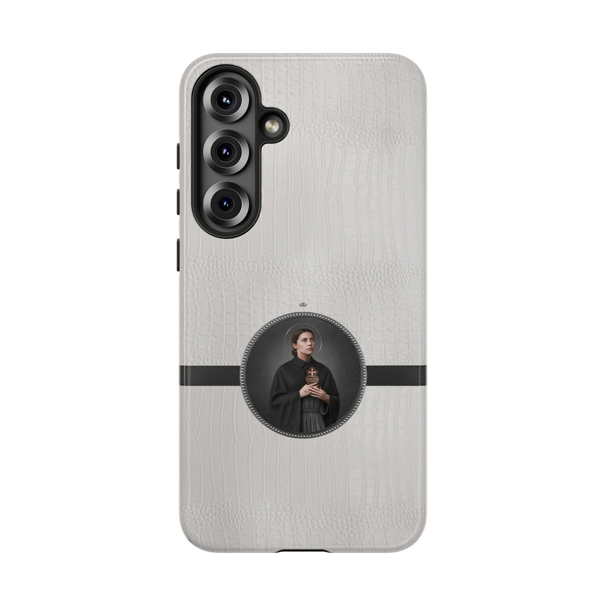 St. Gemma Galgani Hard Phone Case (Blanc Croc) Copyright VENXARA