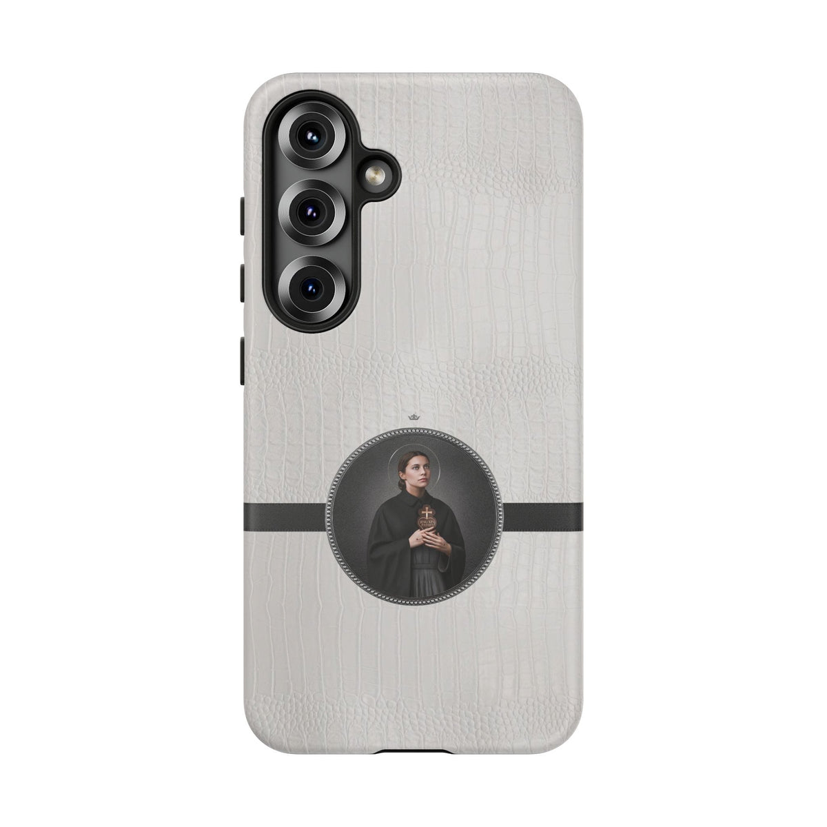 St. Gemma Galgani Hard Phone Case (Blanc Croc) Copyright VENXARA