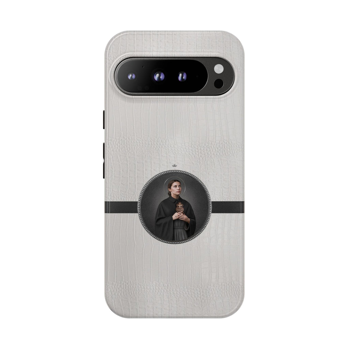 St. Gemma Galgani Hard Phone Case (Blanc Croc) Copyright VENXARA