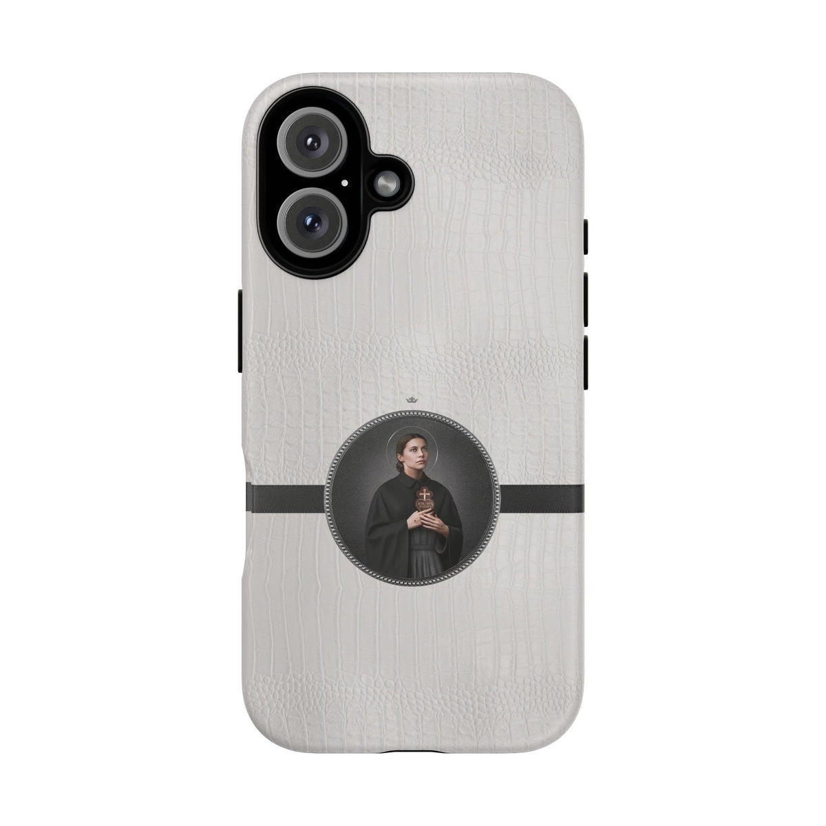 St. Gemma Galgani Hard Phone Case (Blanc Croc) Copyright VENXARA