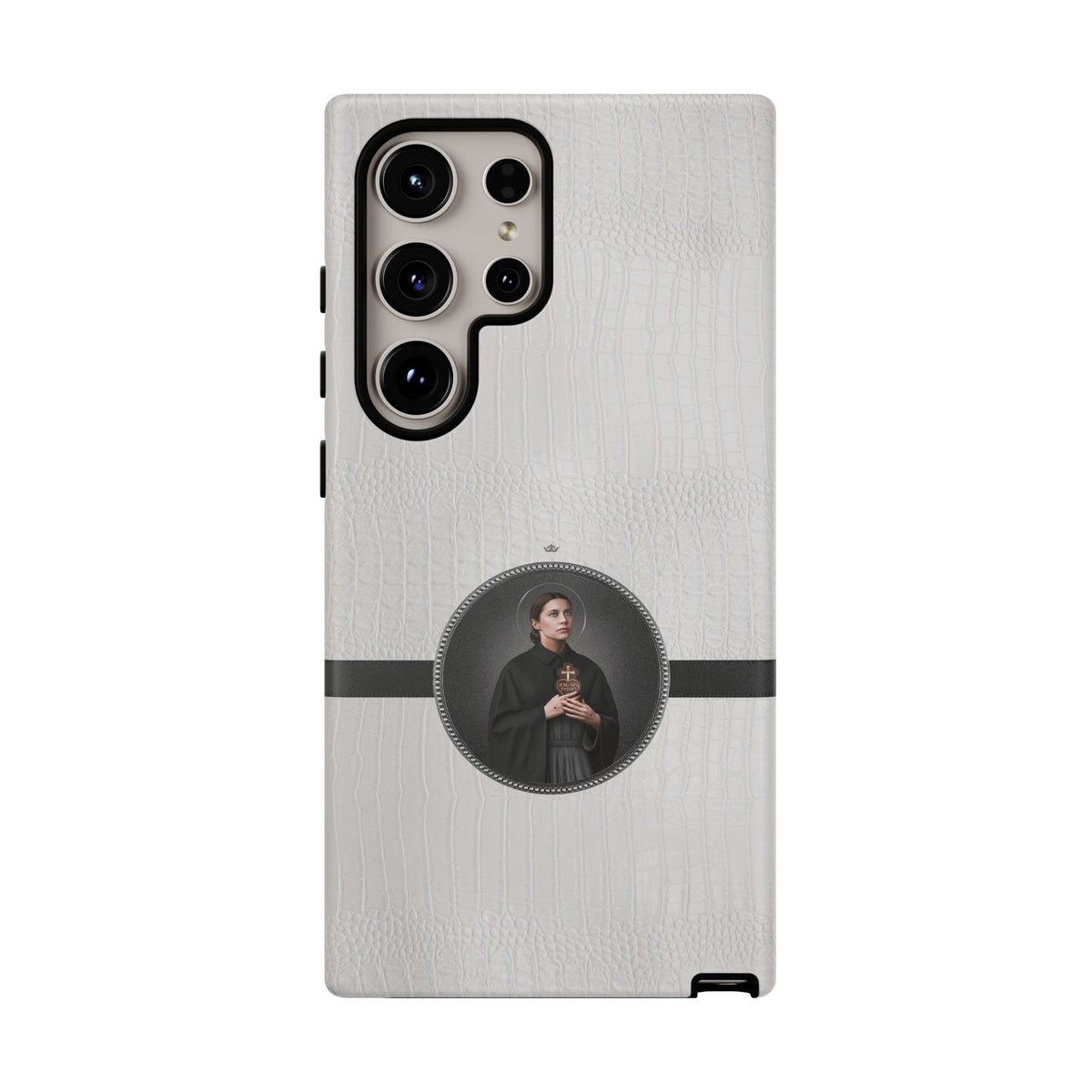 St. Gemma Galgani Hard Phone Case (Blanc Croc) Copyright VENXARA