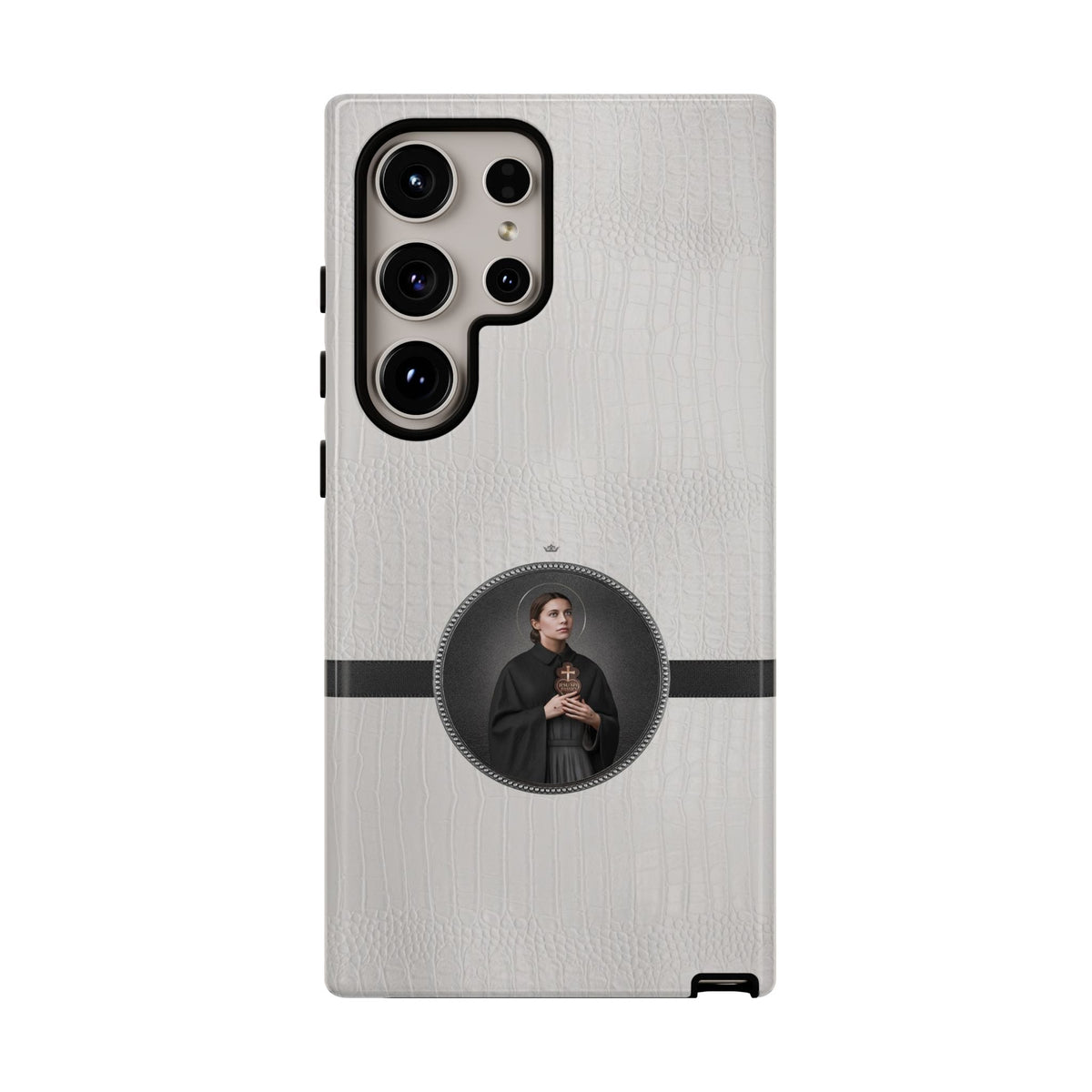 St. Gemma Galgani Hard Phone Case (Blanc Croc) Copyright VENXARA