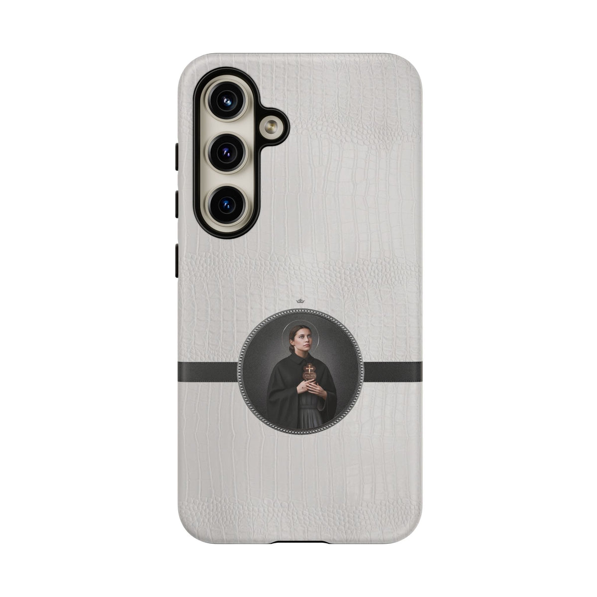 St. Gemma Galgani Hard Phone Case (Blanc Croc) Copyright VENXARA