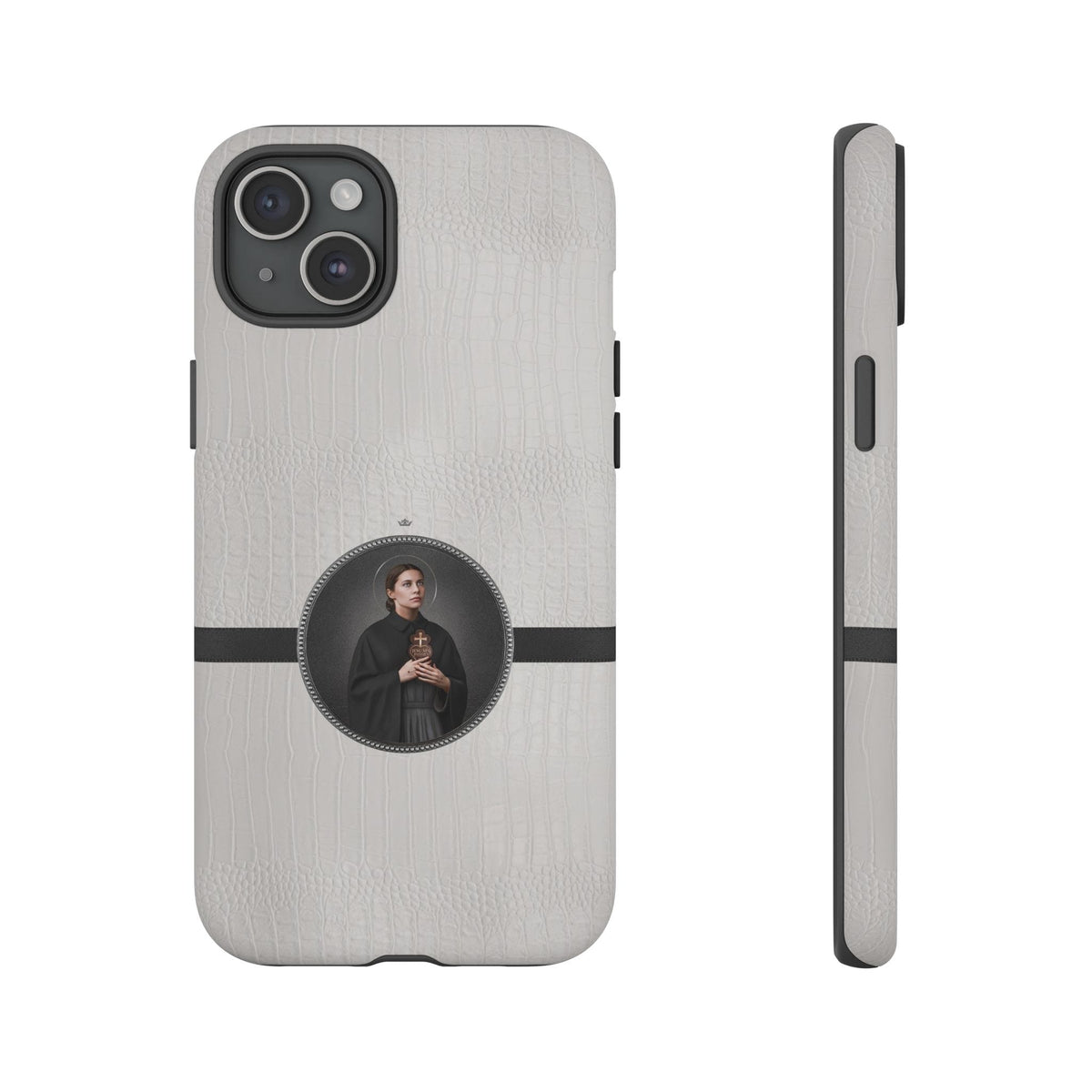 St. Gemma Galgani Hard Phone Case (Blanc Croc) Copyright VENXARA
