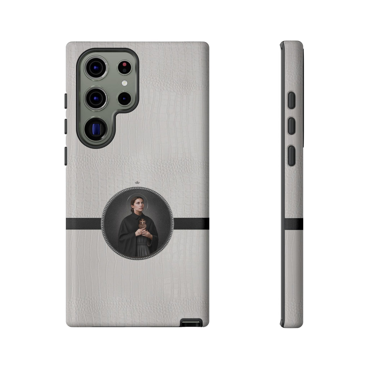 St. Gemma Galgani Hard Phone Case (Blanc Croc) Copyright VENXARA
