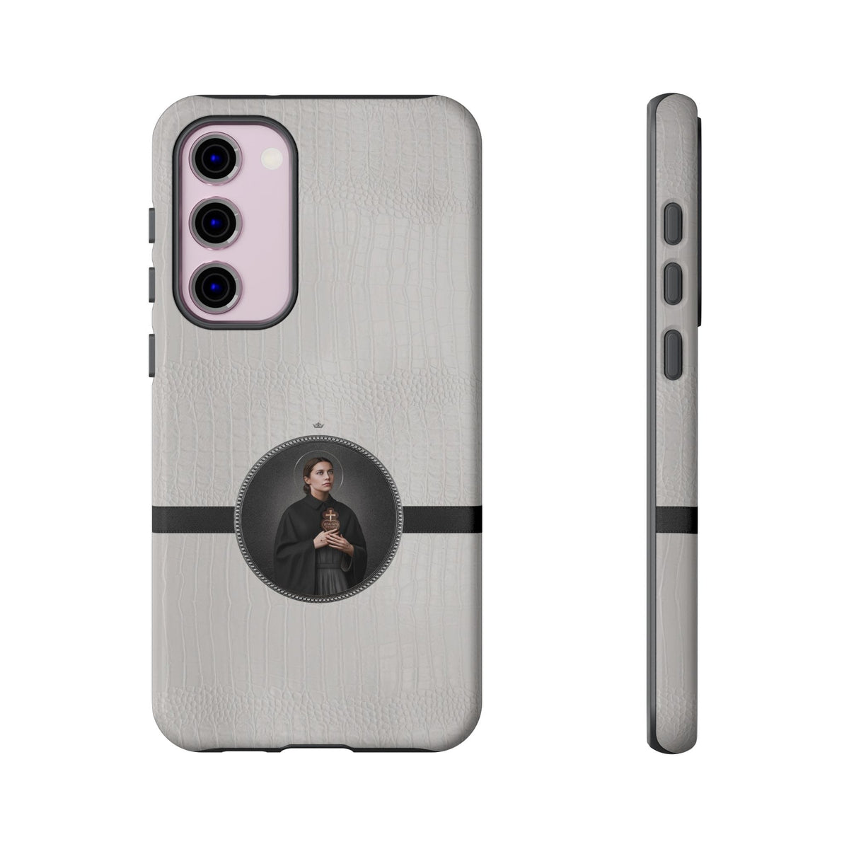St. Gemma Galgani Hard Phone Case (Blanc Croc) Copyright VENXARA