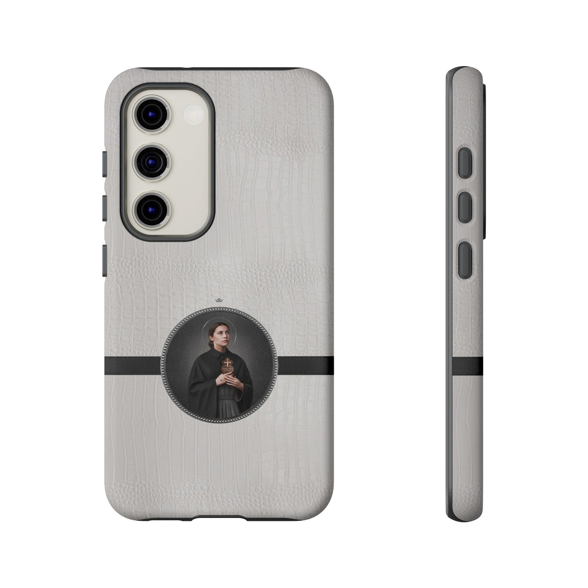 St. Gemma Galgani Hard Phone Case (Blanc Croc) Copyright VENXARA
