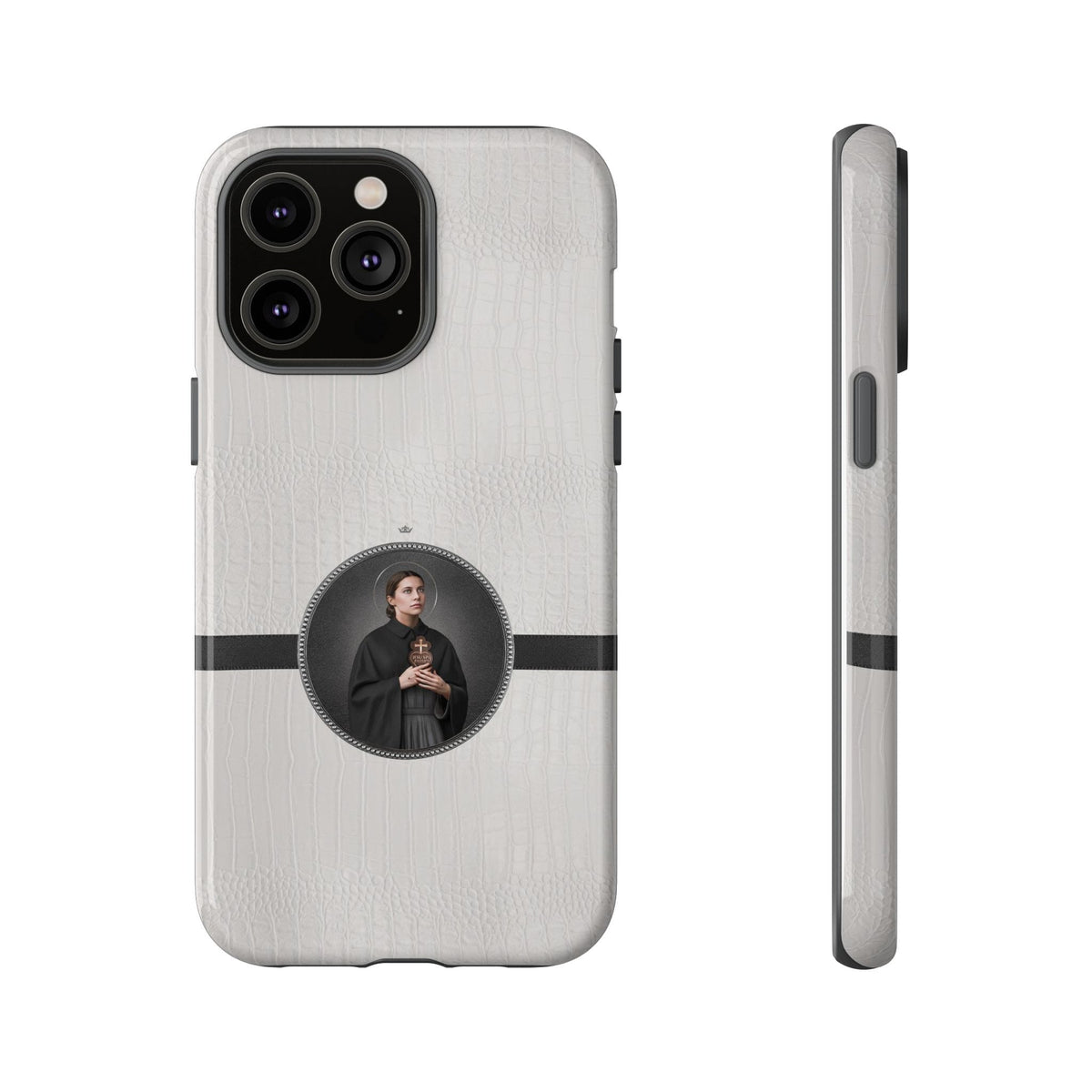 St. Gemma Galgani Hard Phone Case (Blanc Croc) Copyright VENXARA