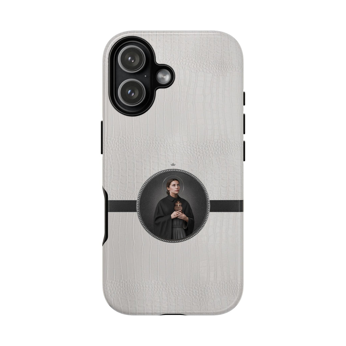 St. Gemma Galgani Hard Phone Case (Blanc Croc) Copyright VENXARA