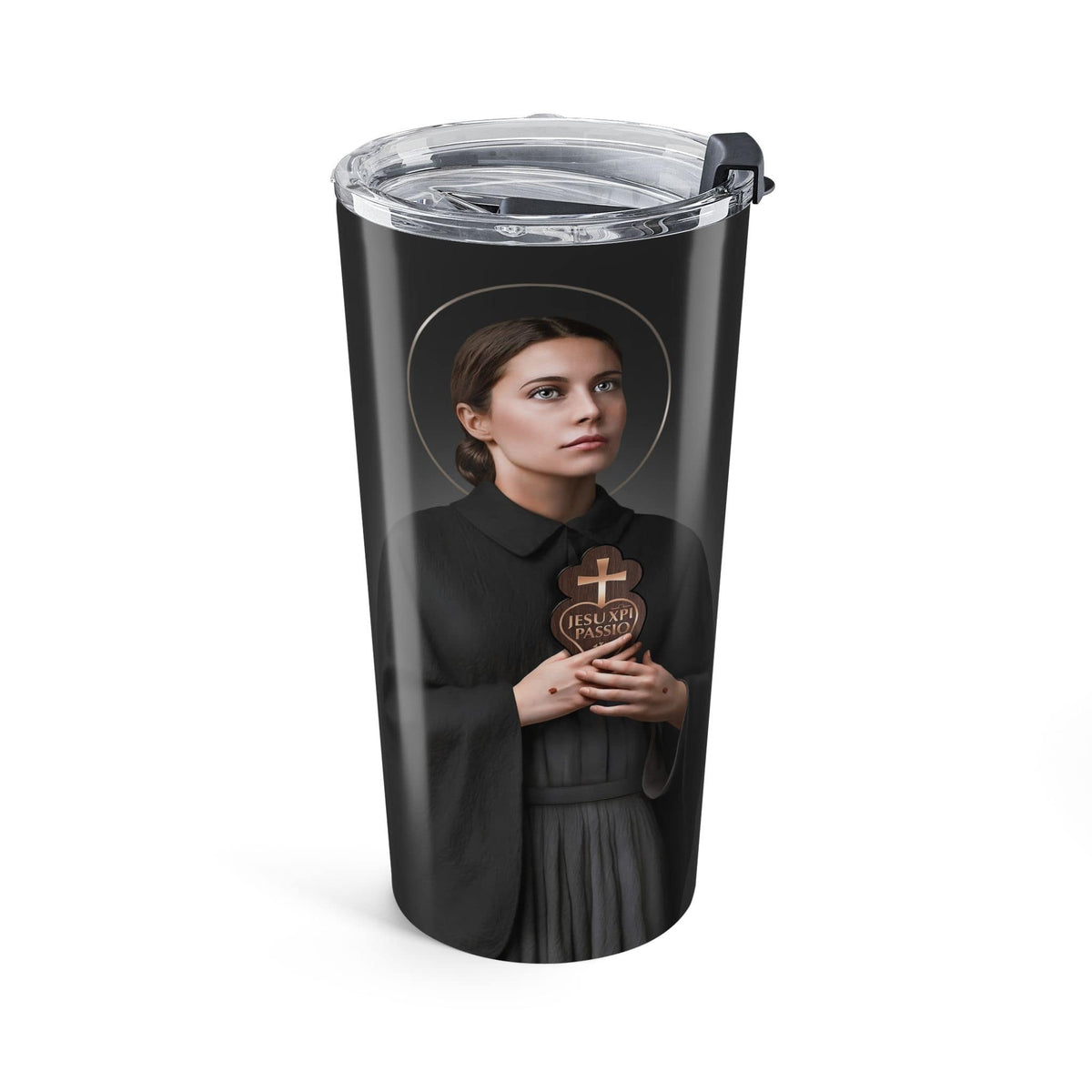 St. Gemma Galgani Lord's Prayer Tumbler (Ash 20 oz) Copyright VENXARA