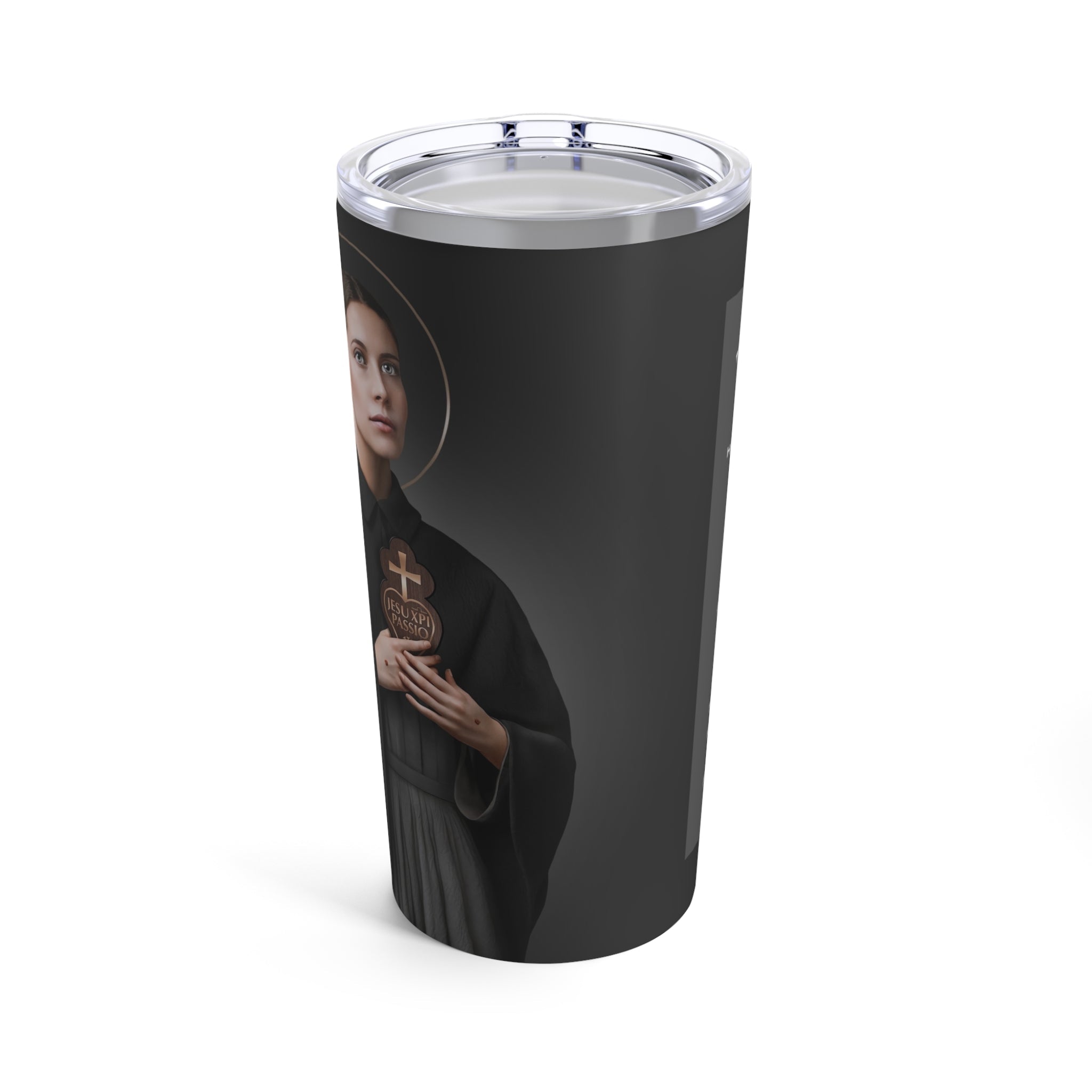 St. Gemma Galgani Lord's Prayer Tumbler 20 oz. (Ash) - VENXARA®