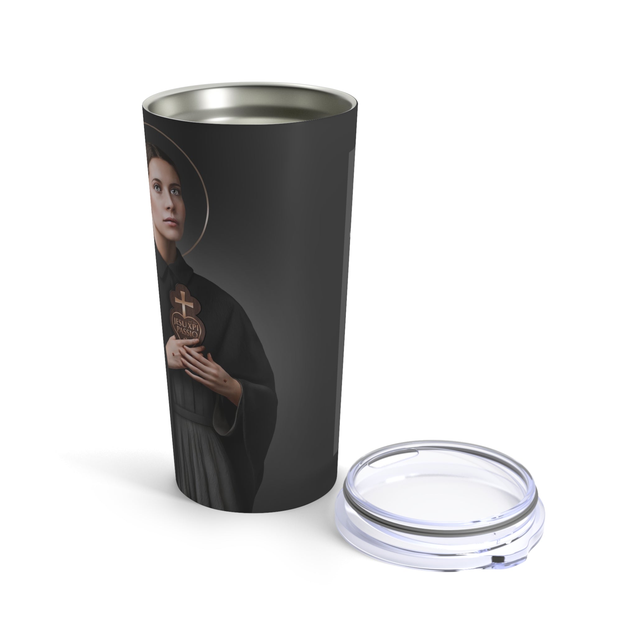 St. Gemma Galgani Lord's Prayer Tumbler 20 oz. (Ash) - VENXARA®