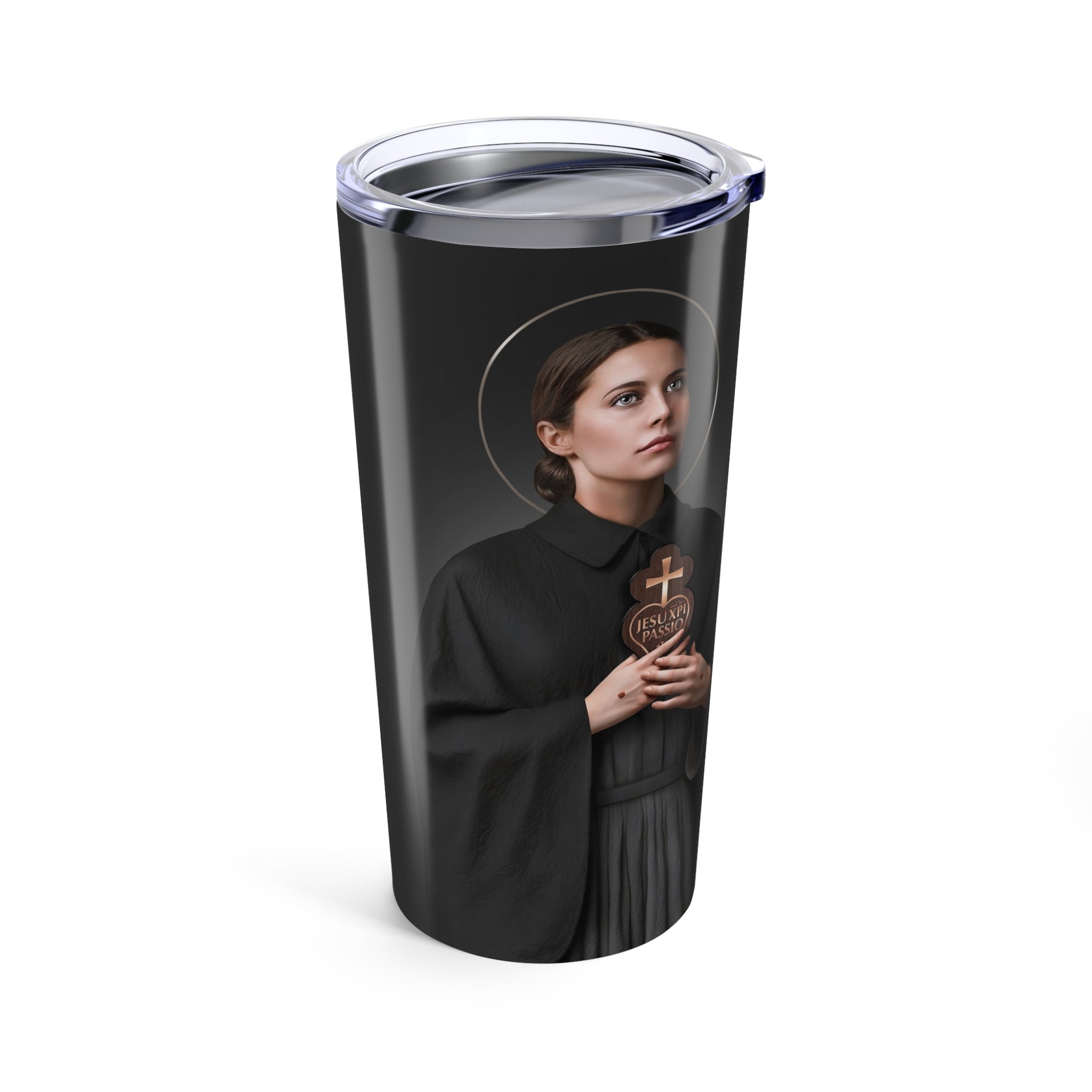 St. Gemma Galgani Lord's Prayer Tumbler (Ash 20 oz) - VENXARA