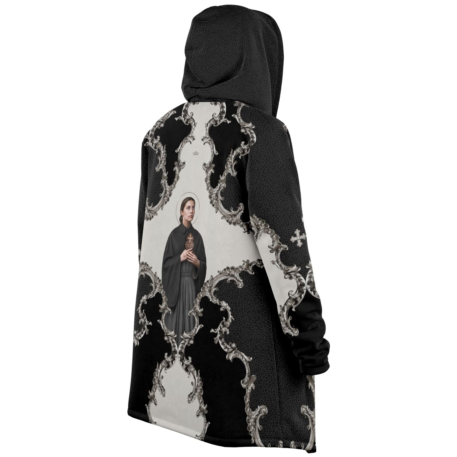 St. Gemma Galgani Microfleece Cloak (Baroque Leopard) - VENXARA®