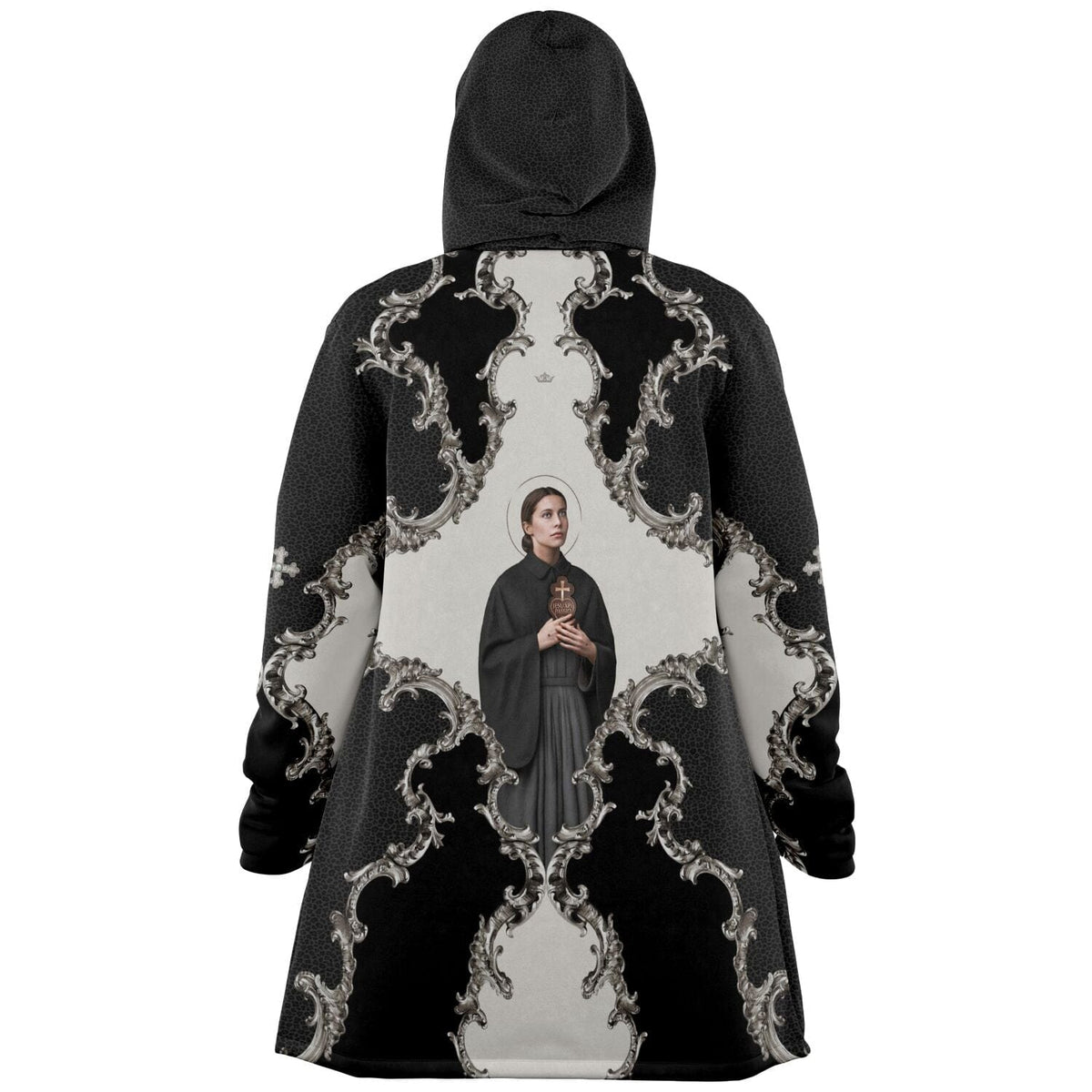 St. Gemma Galgani Microfleece Cloak (Baroque Leopard) Copyright VENXARA