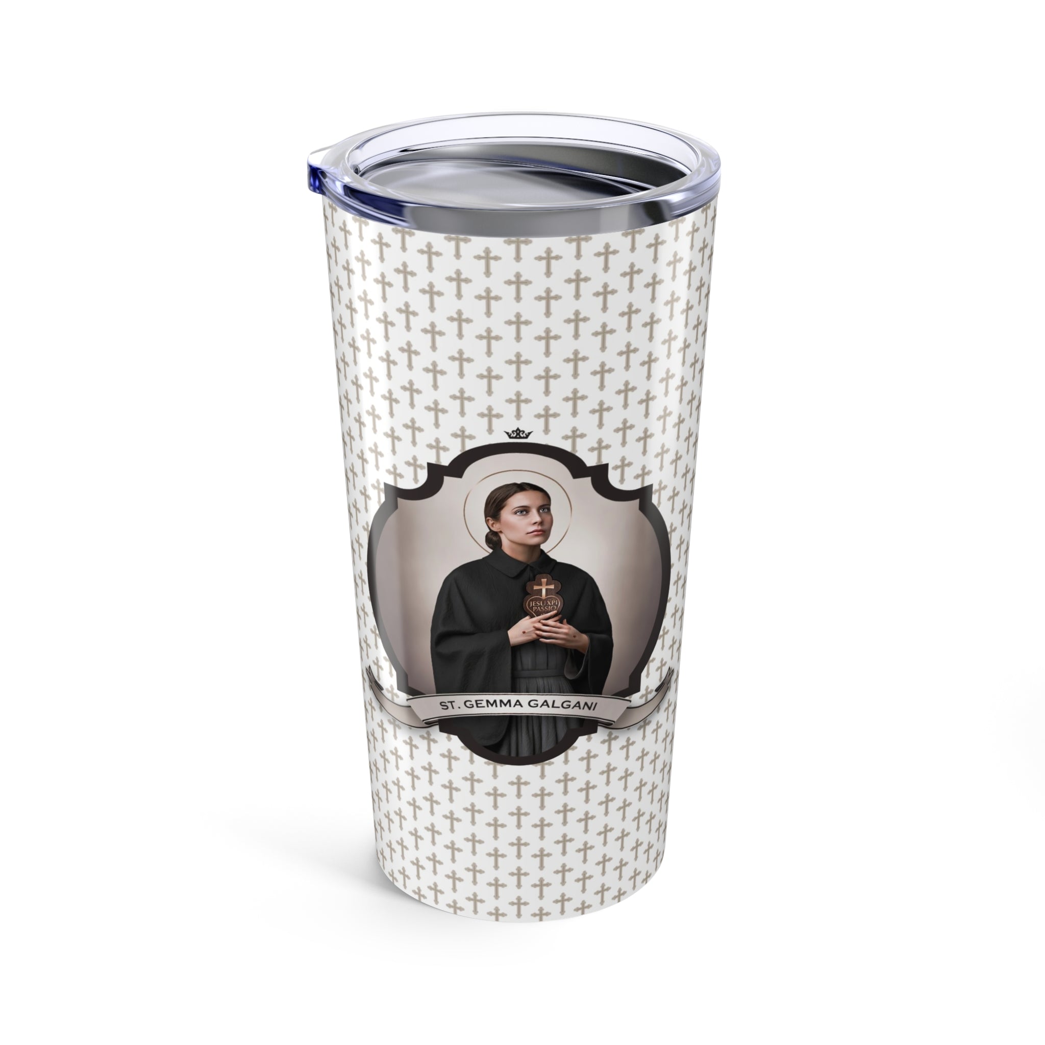 St. Gemma Galgani Tumbler (Crosses 20 oz) - VENXARA