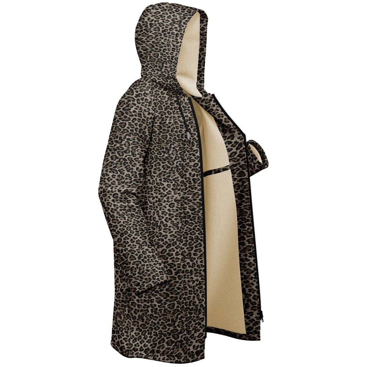 St. Gemma Galgani Zipper Microfleece Cloak (Bold Leopard) Copyright VENXARA