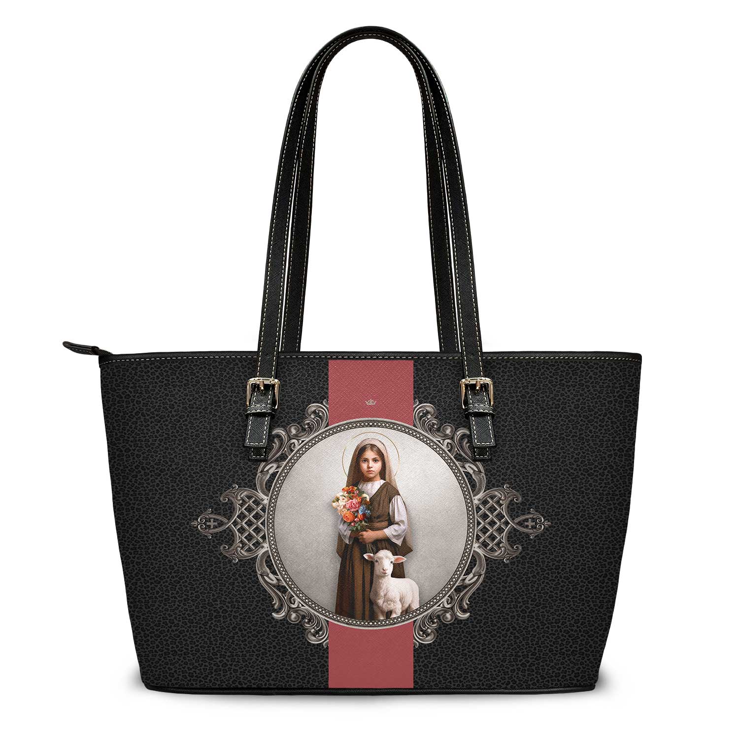 St. Germaine Cousin Medallion Tote Bag (Black Leopard) - VENXARA®