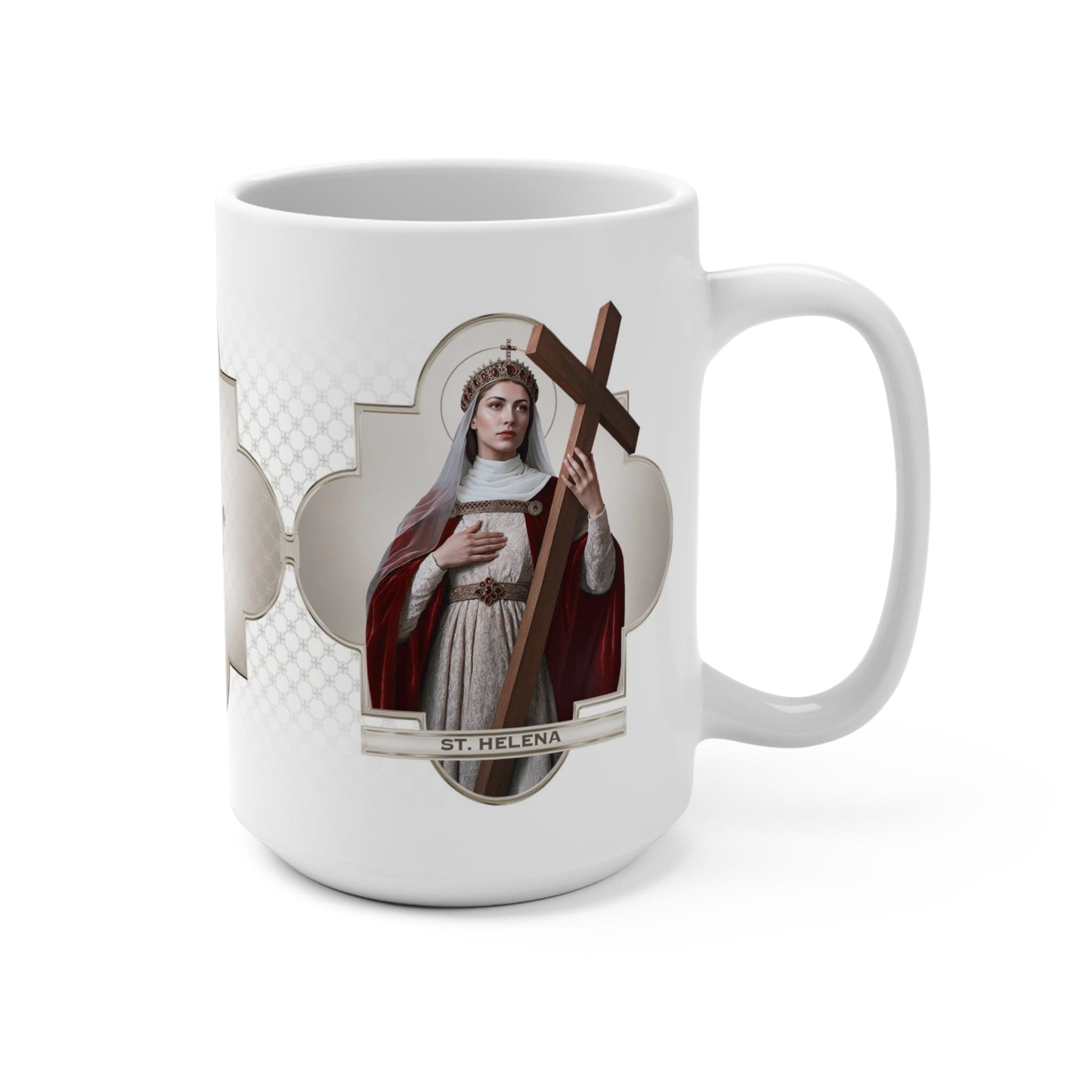 St. Helena Ceramic Mug (White 15 oz) Copyright VENXARA