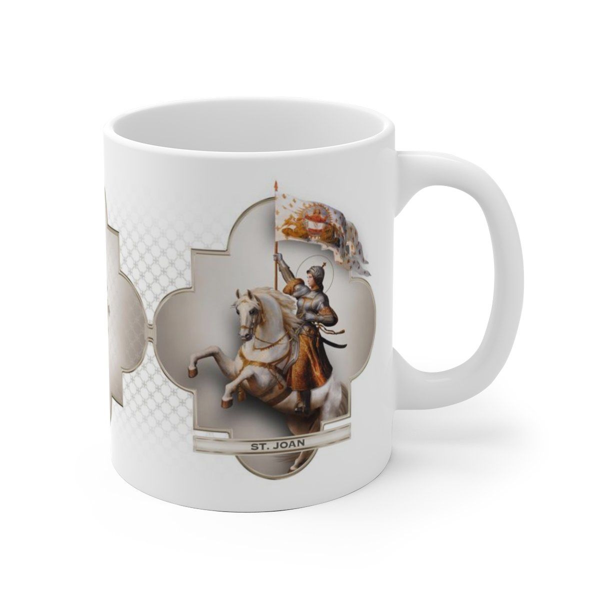 St. Joan of Arc in Battle Ceramic Mug - VENXARA®