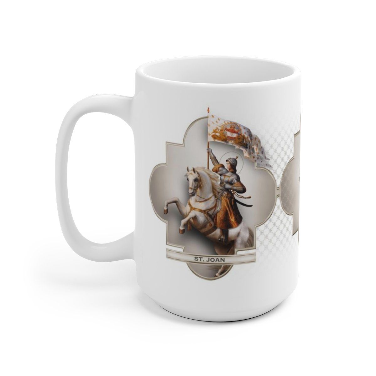 St. Joan of Arc in Battle Ceramic Mug - VENXARA®
