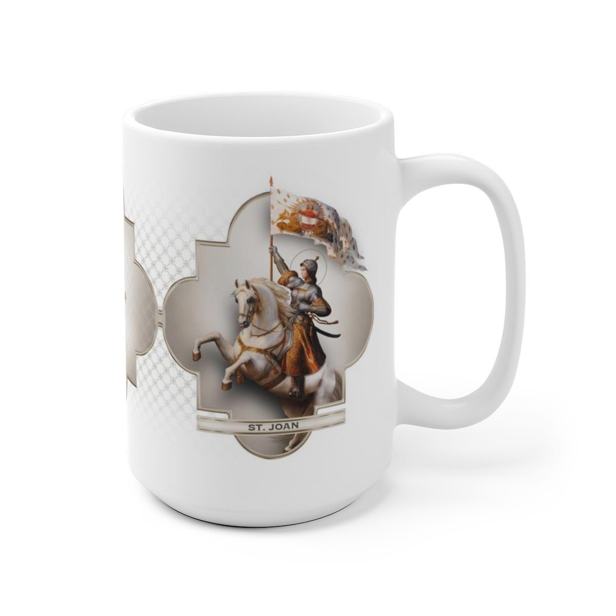 St. Joan of Arc in Battle Ceramic Mug - VENXARA®