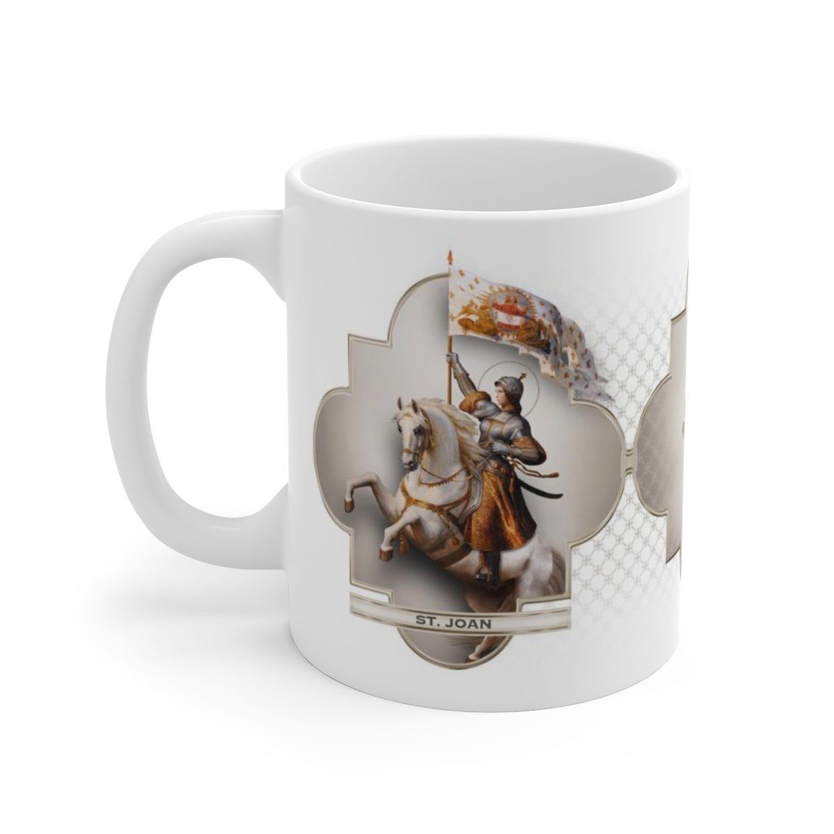 St. Joan of Arc in Battle Ceramic Mug - VENXARA®