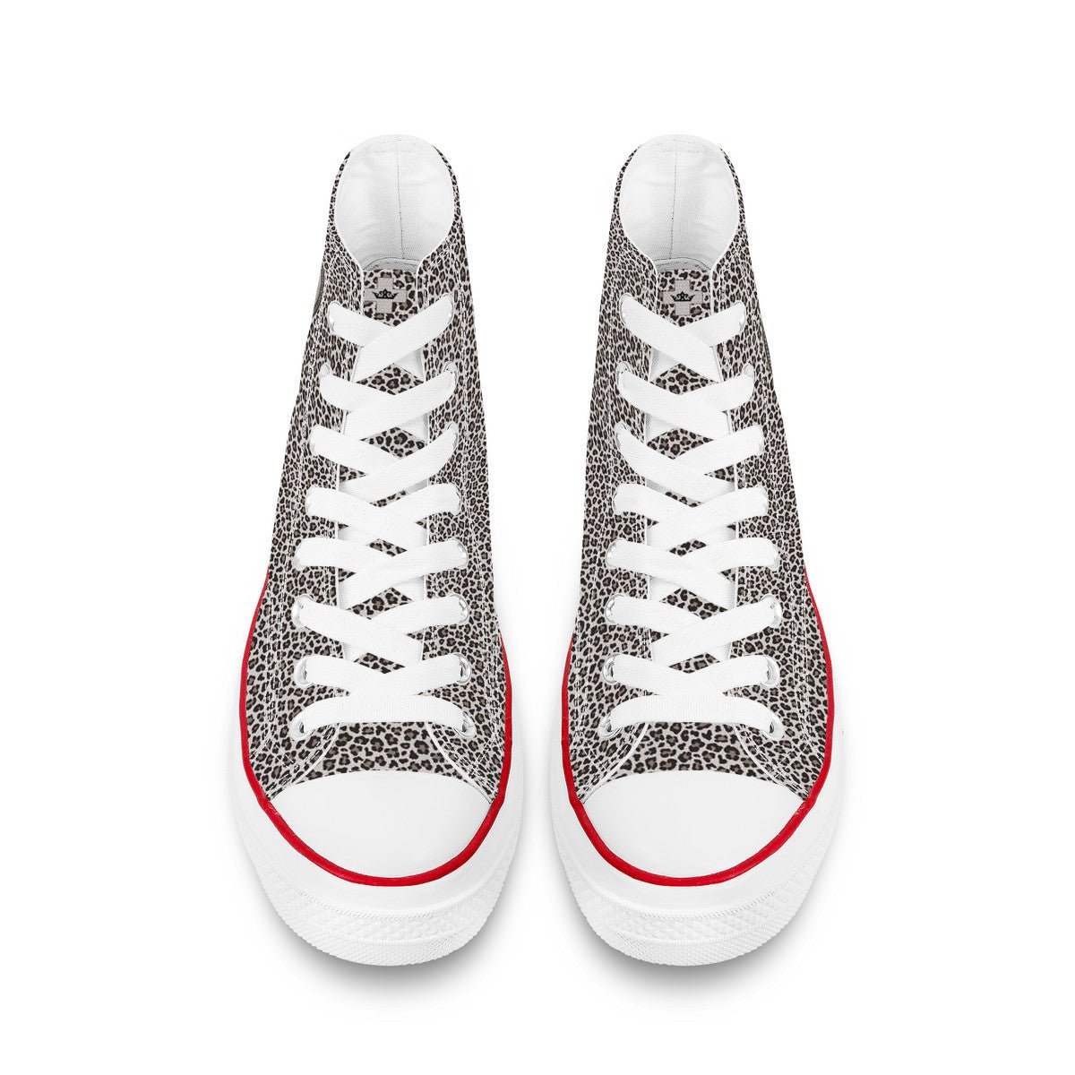 St. Joan of Arc In Battle Classic Canvas High Top Shoes (Leopard) - VENXARA®