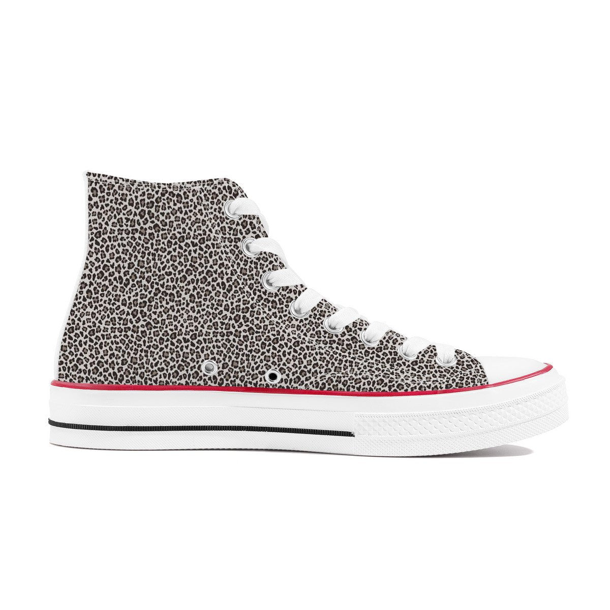 St. Joan of Arc In Battle Classic Canvas High Top Shoes (Leopard) - VENXARA®