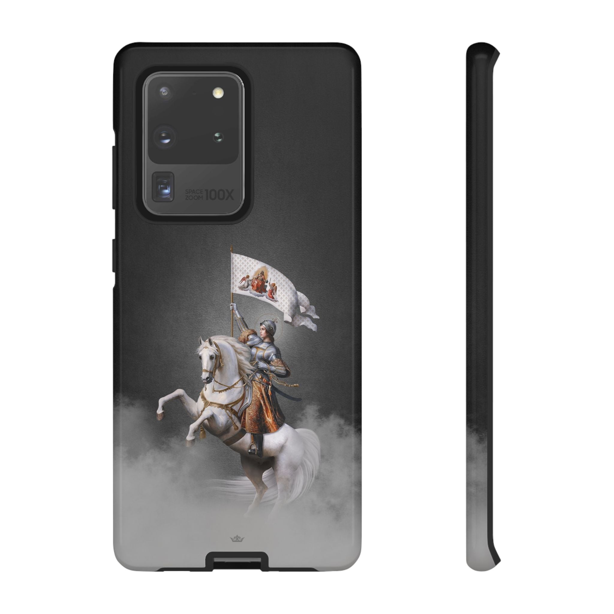 St. Joan of Arc in Battle Hard Phone Case (Dark) - VENXARA®