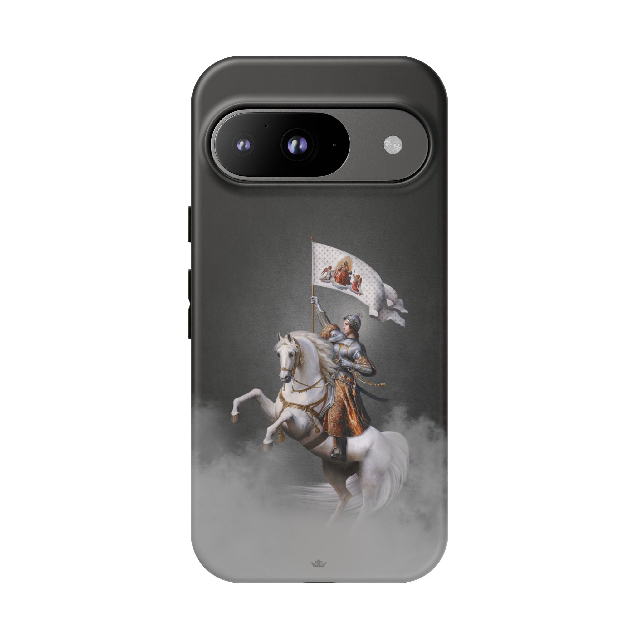 St. Joan of Arc in Battle Hard Phone Case (Dark) - VENXARA®