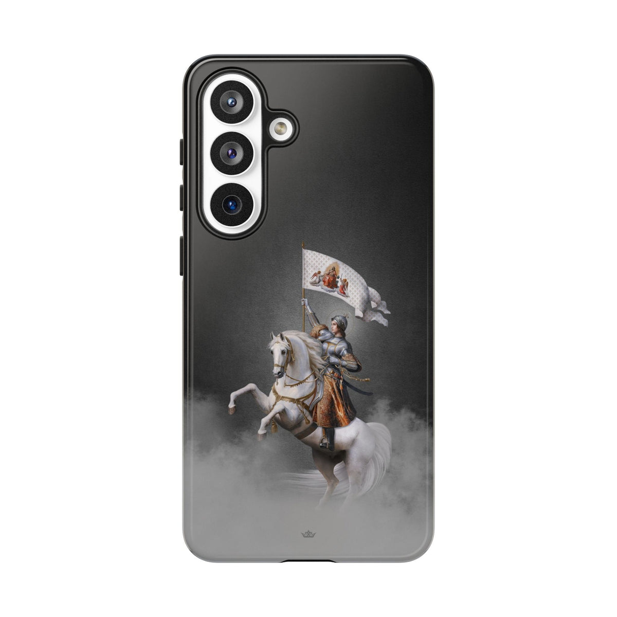 St. Joan of Arc in Battle Hard Phone Case (Dark) Copyright VENXARA