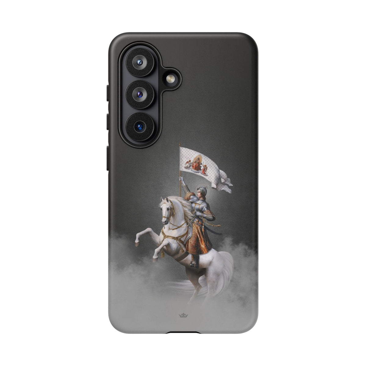 St. Joan of Arc in Battle Hard Phone Case (Dark) Copyright VENXARA