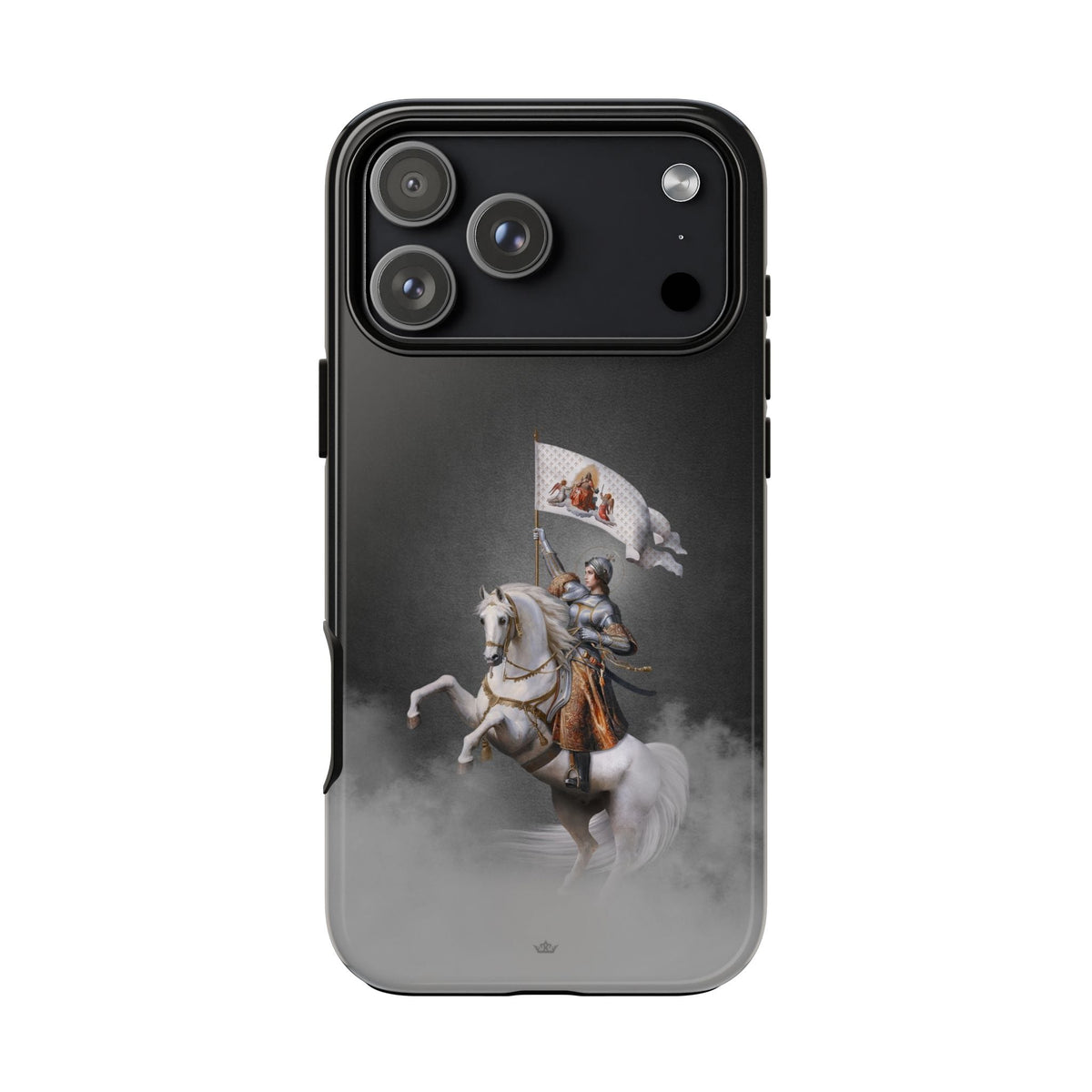 St. Joan of Arc in Battle Hard Phone Case (Dark) Copyright VENXARA