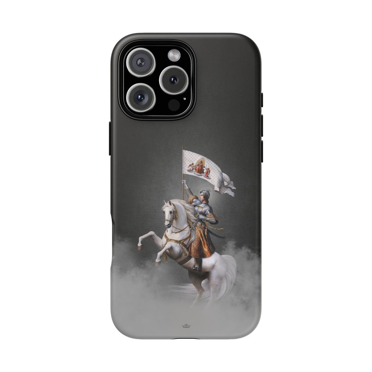 St. Joan of Arc in Battle Hard Phone Case (Dark) Copyright VENXARA