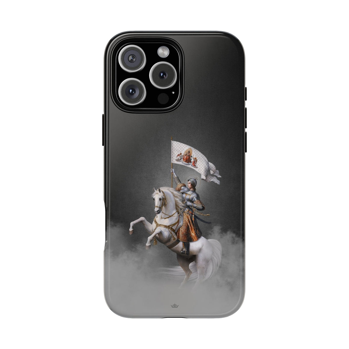 St. Joan of Arc in Battle Hard Phone Case (Dark) Copyright VENXARA