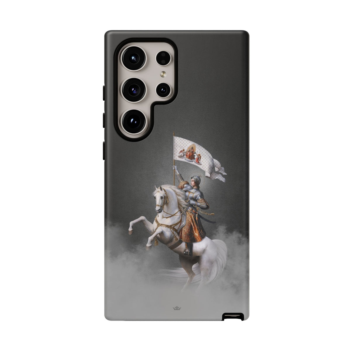 St. Joan of Arc in Battle Hard Phone Case (Dark) Copyright VENXARA