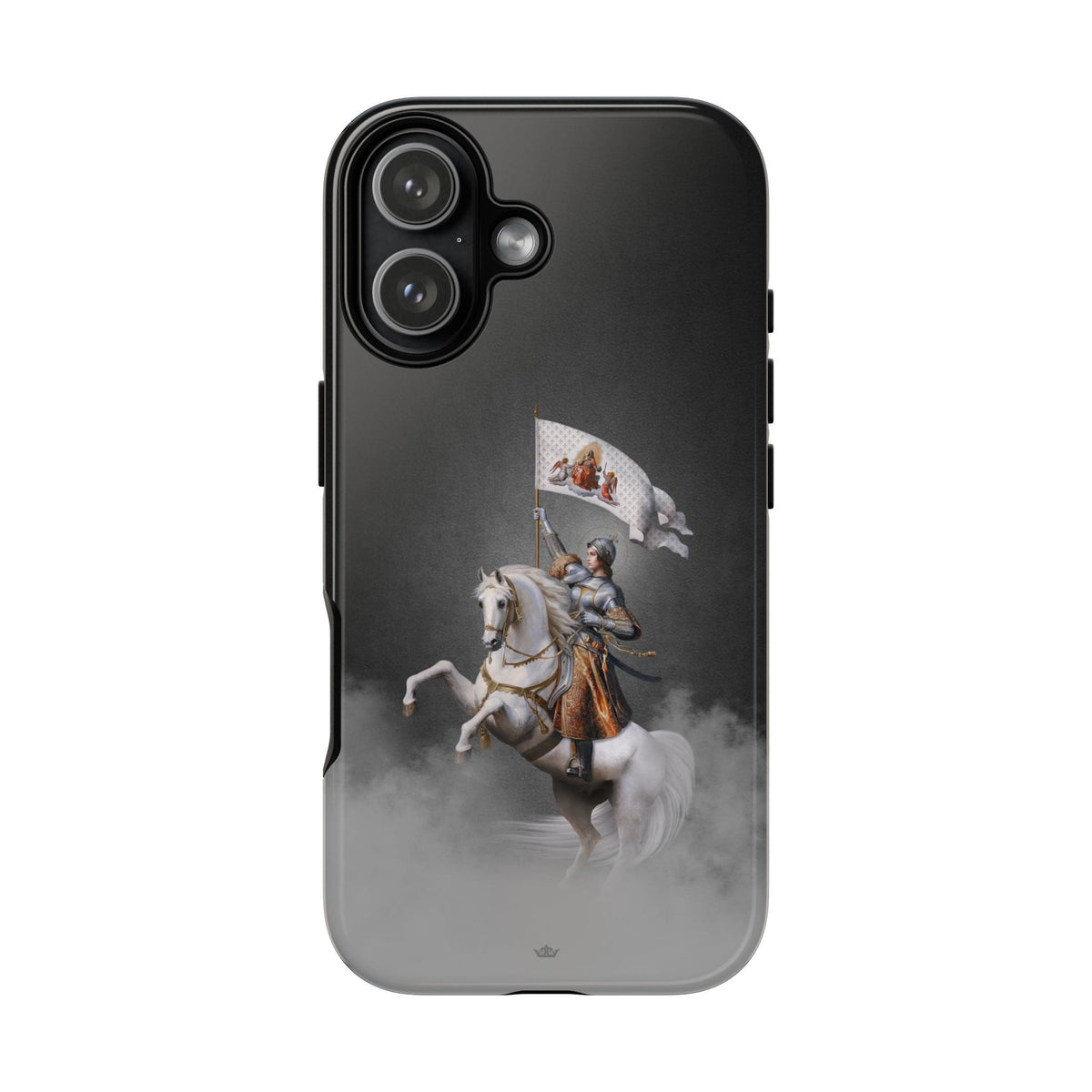 St. Joan of Arc in Battle Hard Phone Case (Dark) Copyright VENXARA