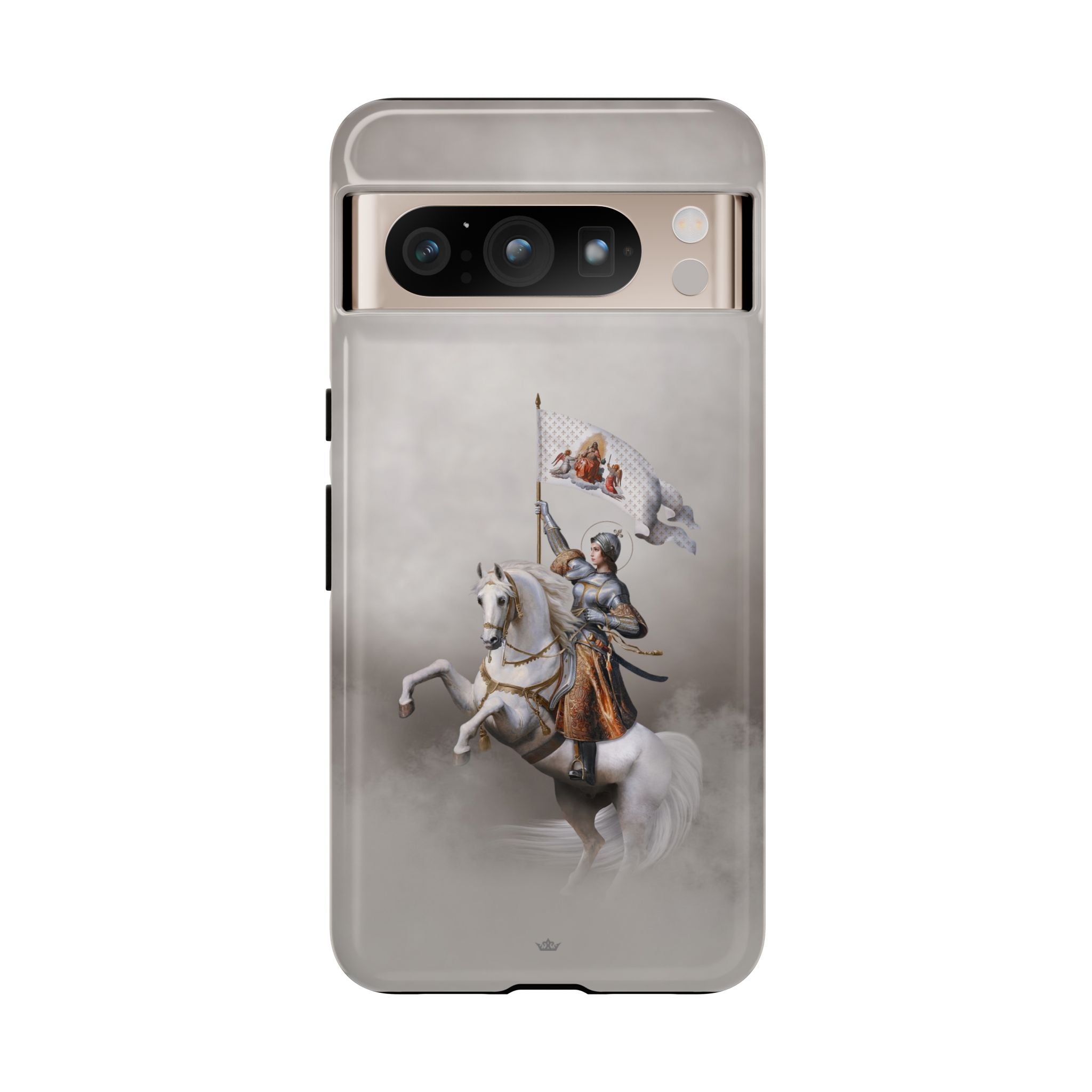 St. Joan of Arc in Battle Hard Phone Case (Light) - VENXARA®