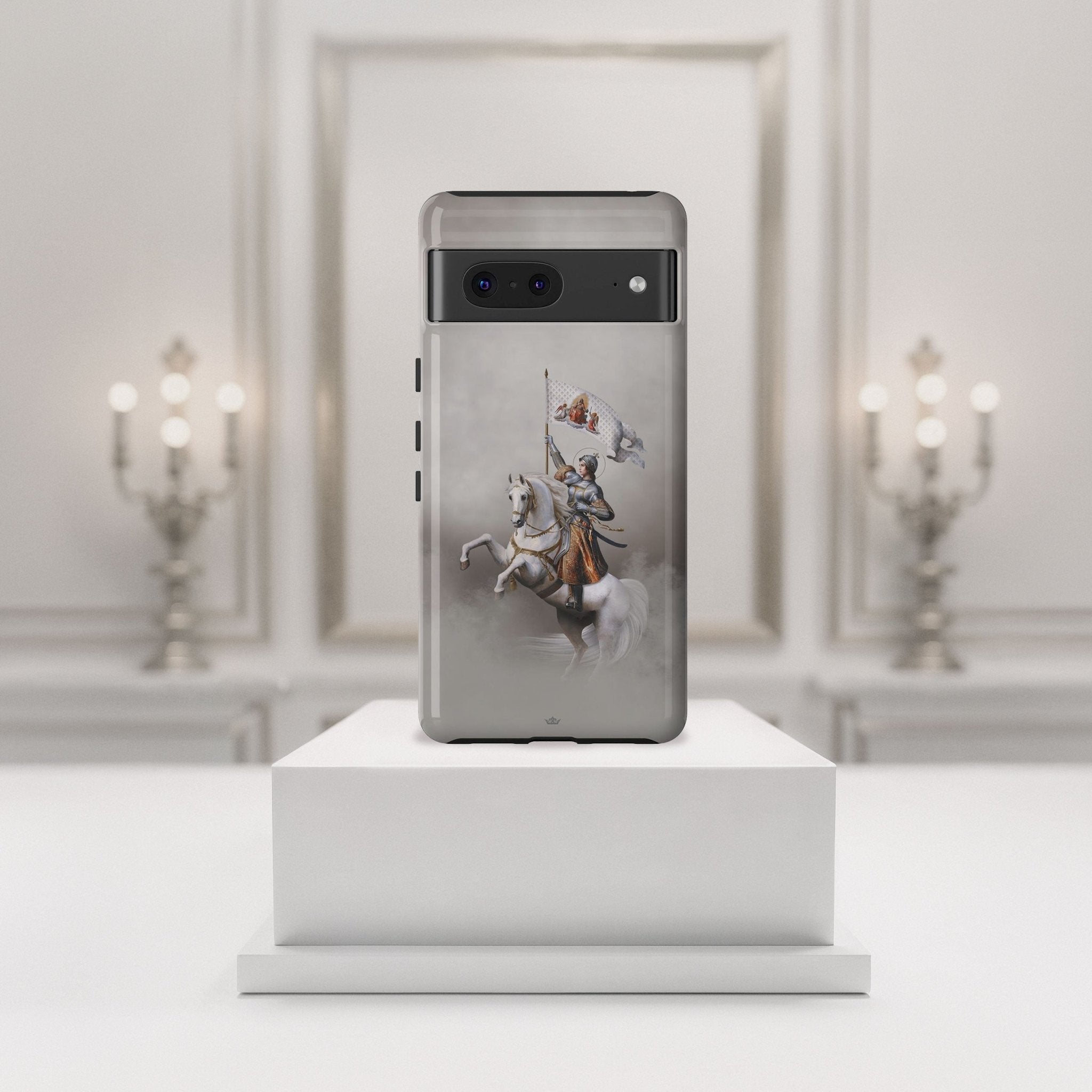 St. Joan of Arc in Battle Hard Phone Case (Light) - VENXARA®
