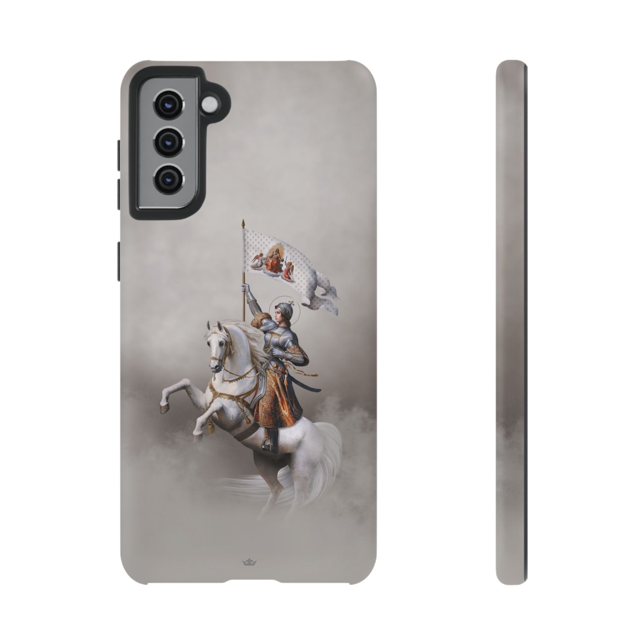 St. Joan of Arc in Battle Hard Phone Case (Light) - VENXARA®