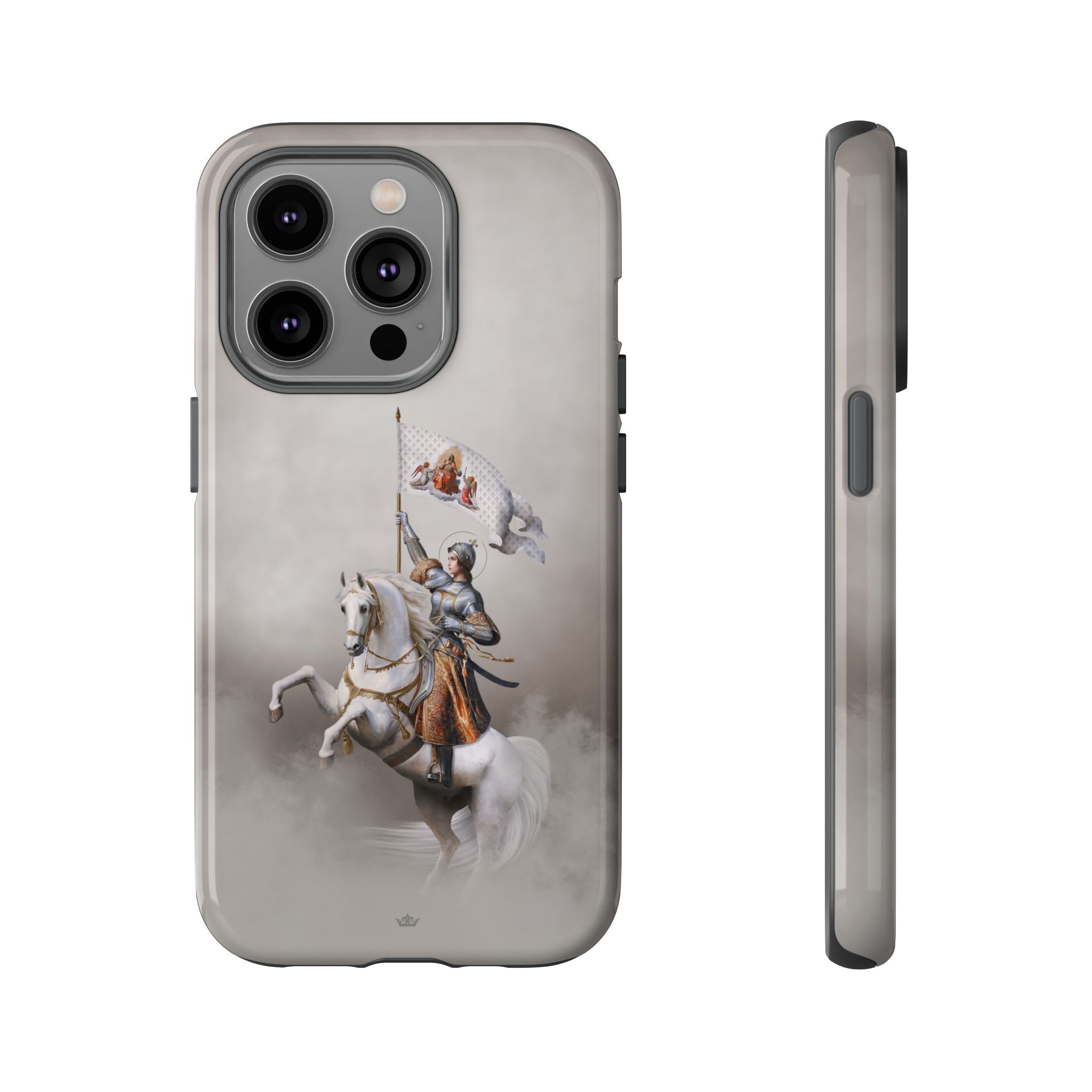 St. Joan of Arc in Battle Hard Phone Case (Light) - VENXARA®