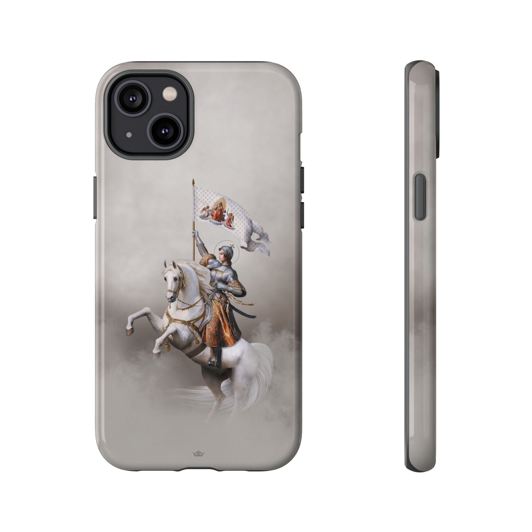 St. Joan of Arc in Battle Hard Phone Case (Light) - VENXARA®