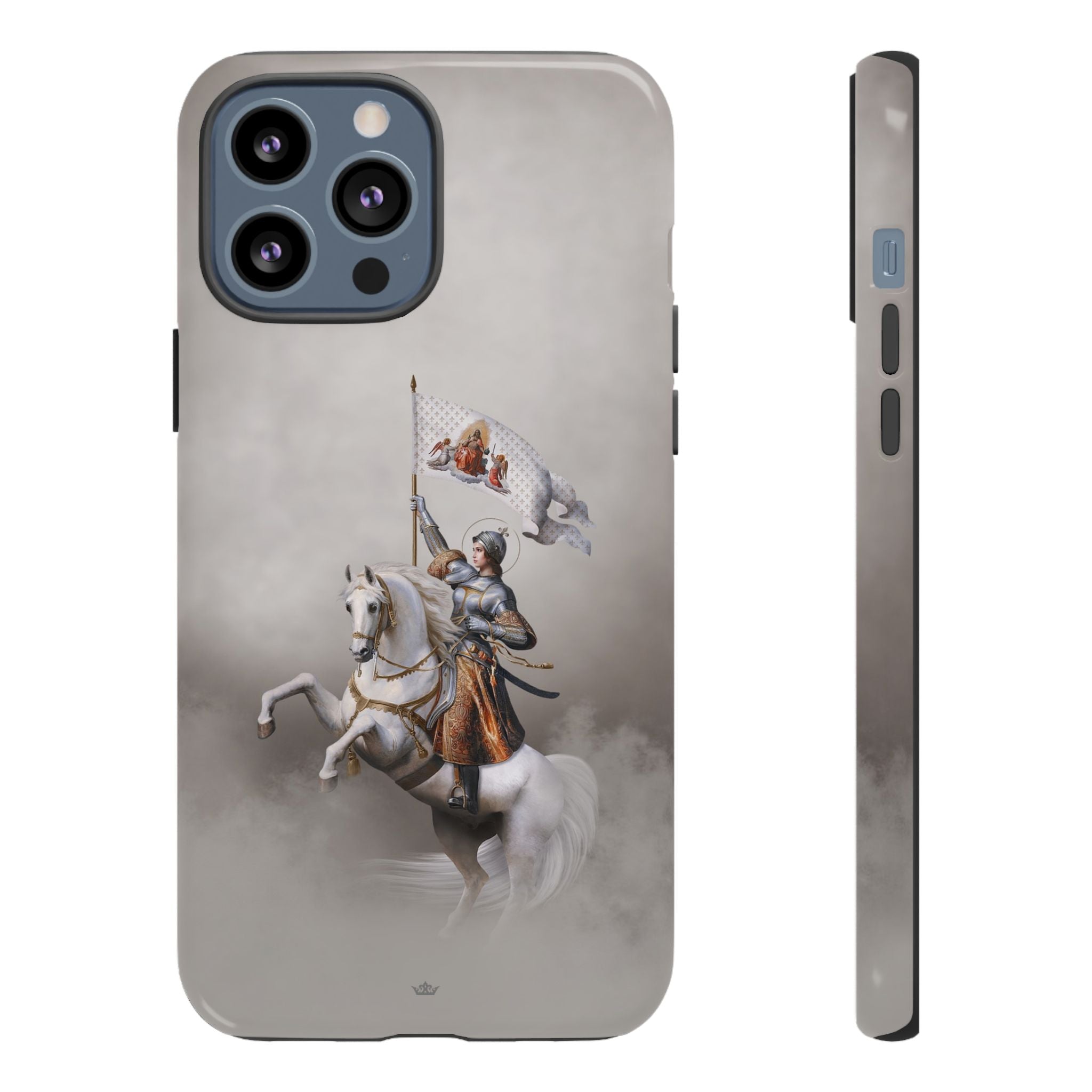 St. Joan of Arc in Battle Hard Phone Case (Light) - VENXARA®