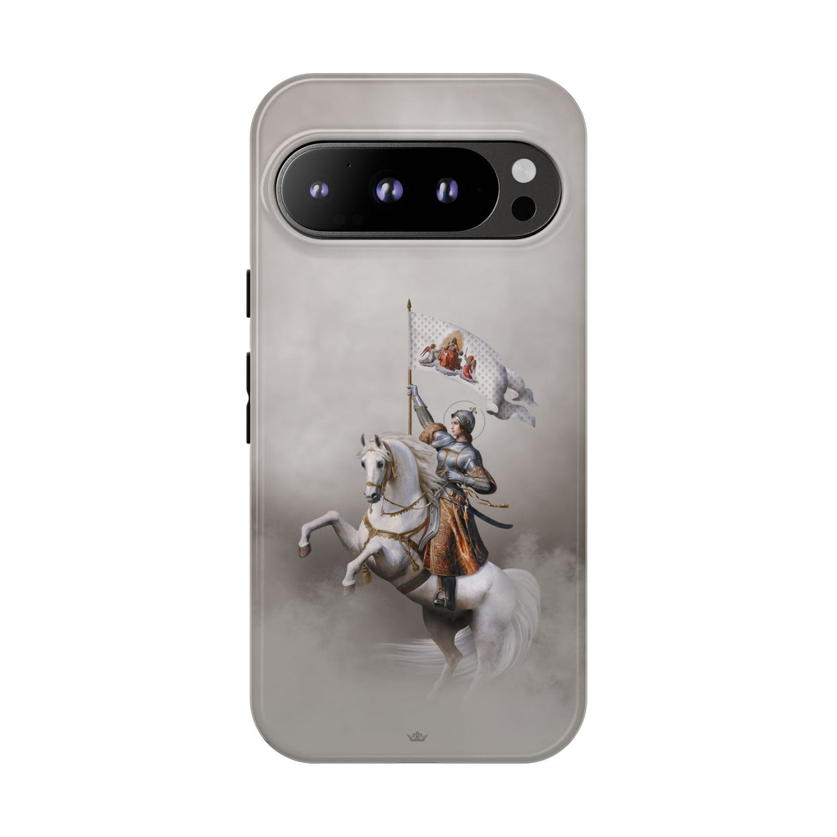 St. Joan of Arc in Battle Hard Phone Case (Light) Copyright VENXARA